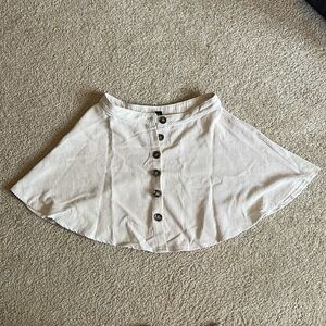 Light beiege corduroy skirt